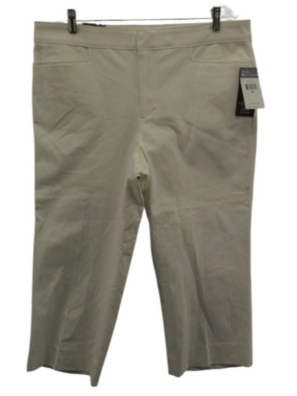 NWT- CHAPS WOMEN’S Light Tan Stretch Chino Crop Pants